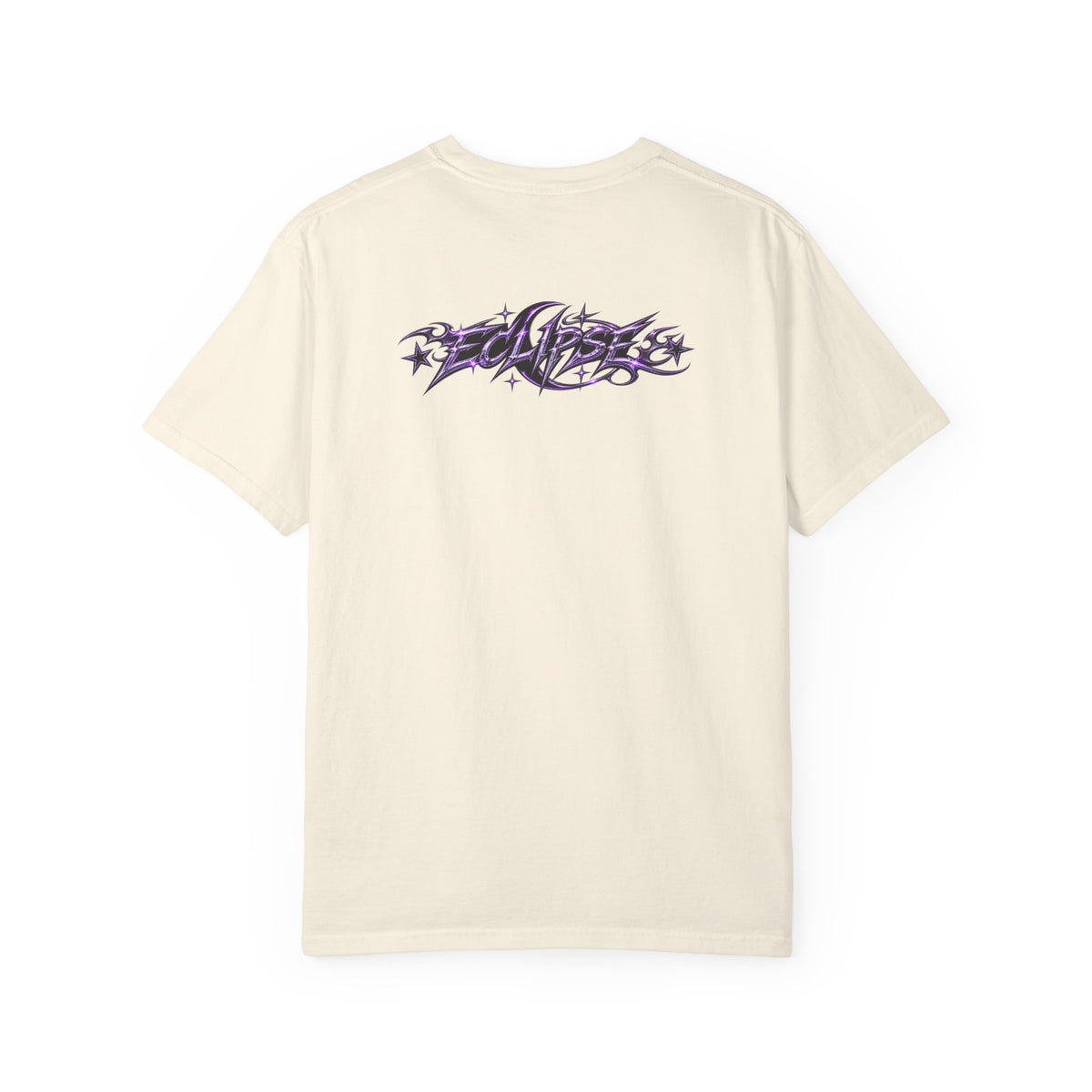 Graffiti Star Script T-Shirt — Purple Tribal Streetwear Tee