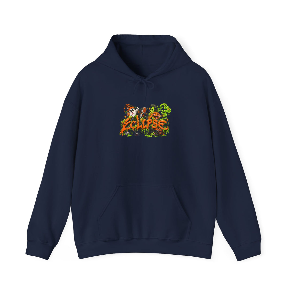 Eclipse Jungle Hoodie - Retro Tropical Animal Illustration Sweatshirt