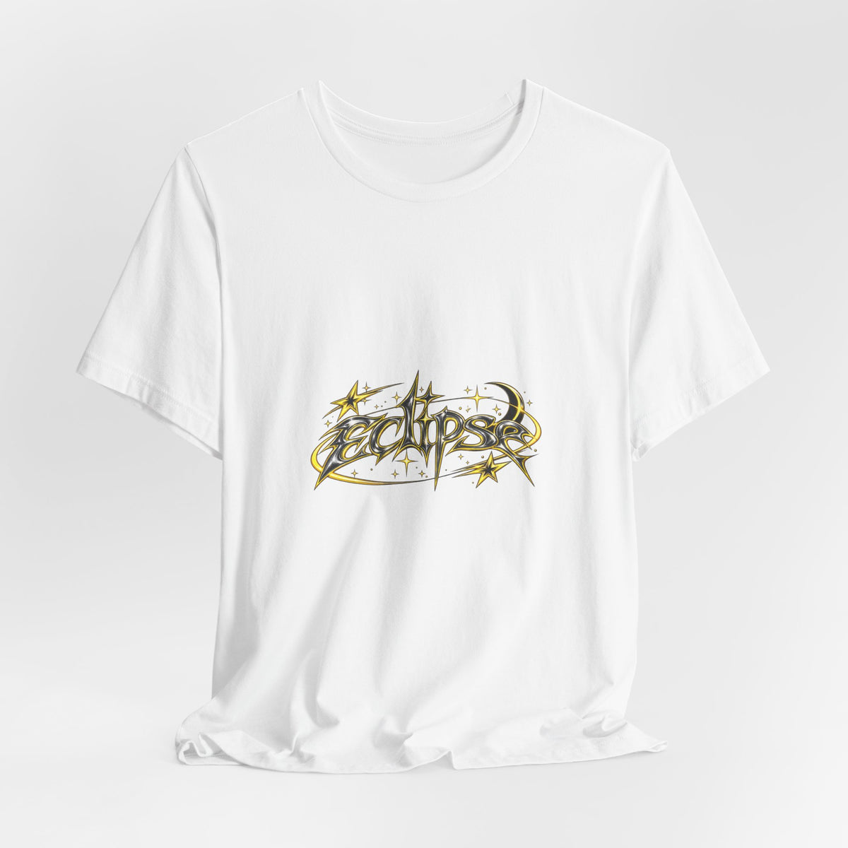 Eclipse Metal Logo Tee — Graphic Short Sleeve T‑Shirt