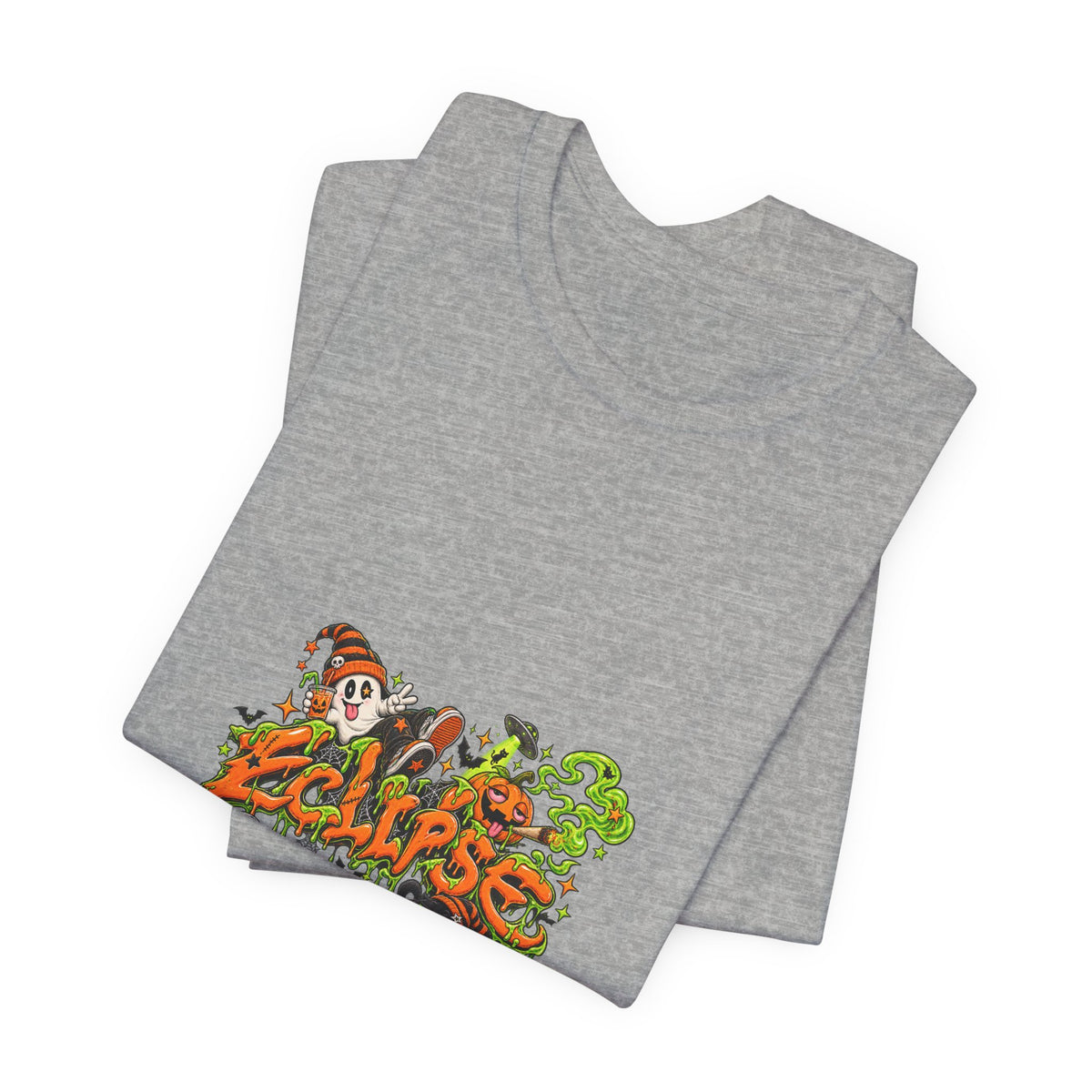 Eclipse Skateboard Graphic Tee — Retro Skate Horror Design