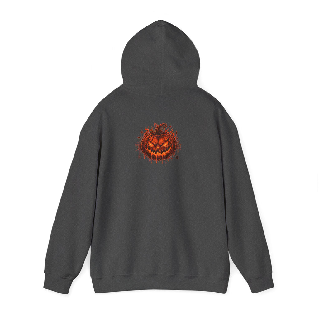Halloween Pumpkin Horror Hoodie — "Eclipse" Graphic Hooded Sweatshirt