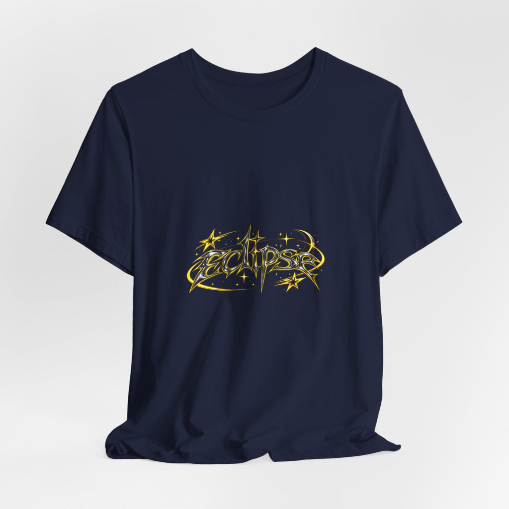 Eclipse Metal Logo Tee — Graphic Short Sleeve T‑Shirt