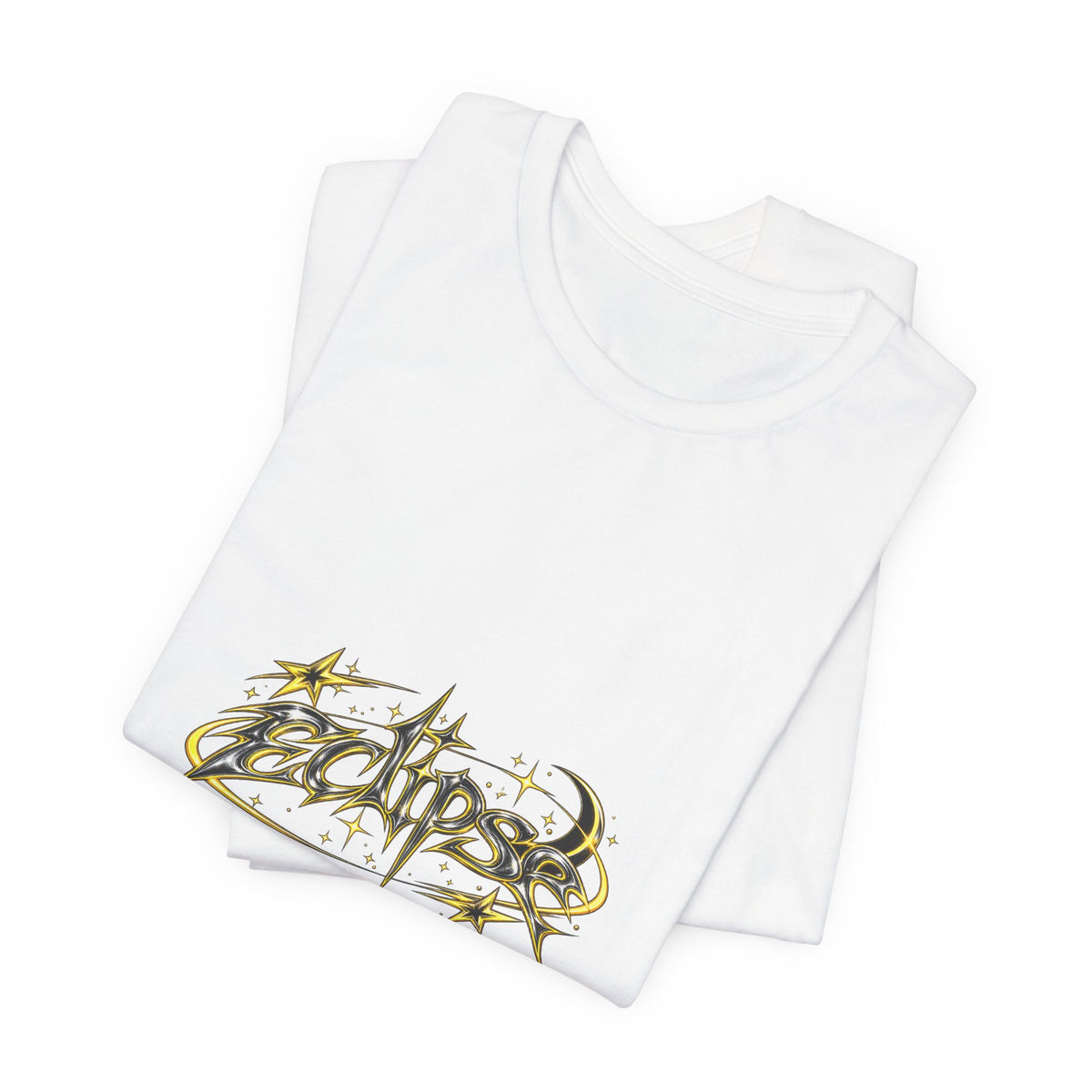 Eclipse Metal Logo Tee — Graphic Short Sleeve T‑Shirt