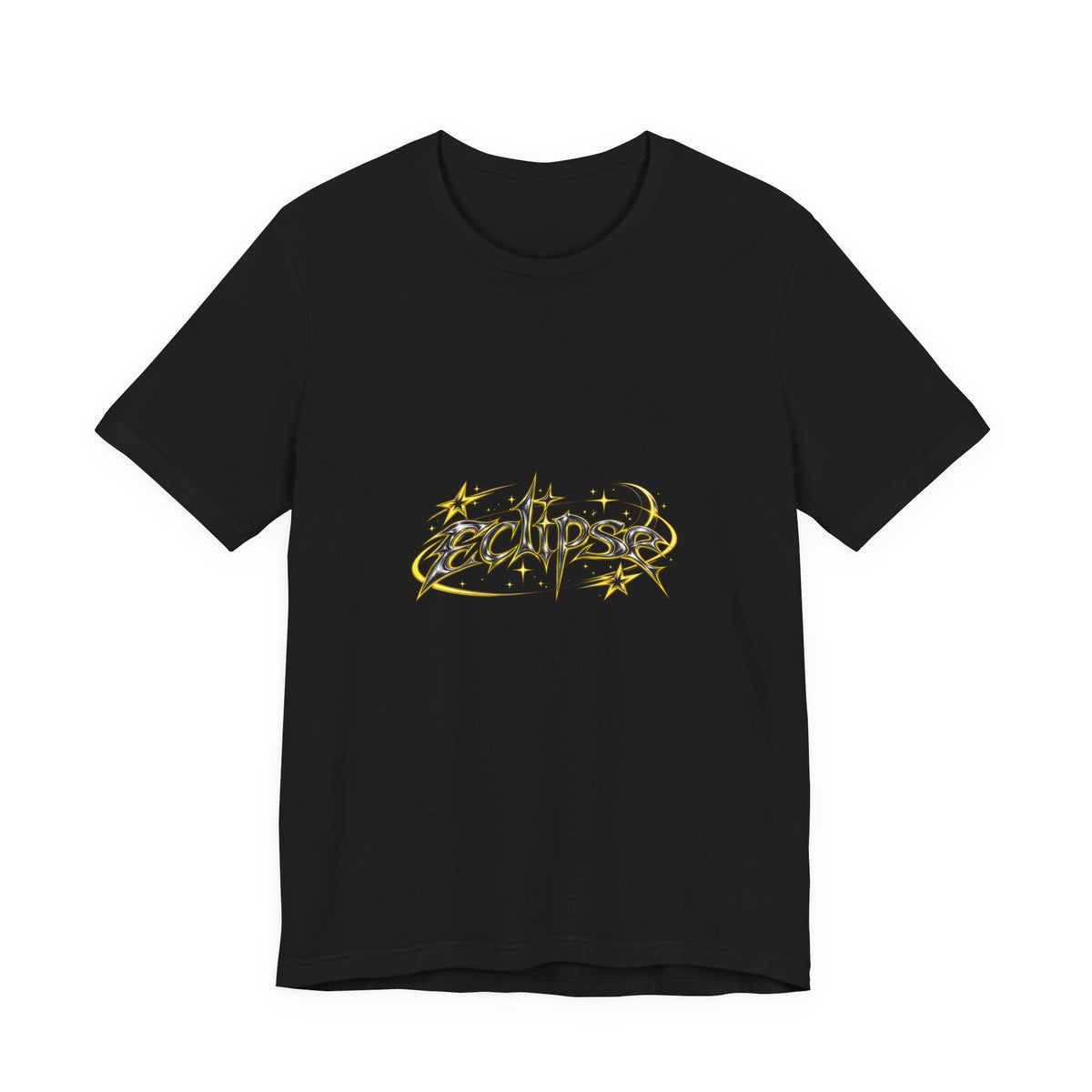 Eclipse Metal Logo Tee — Graphic Short Sleeve T‑Shirt