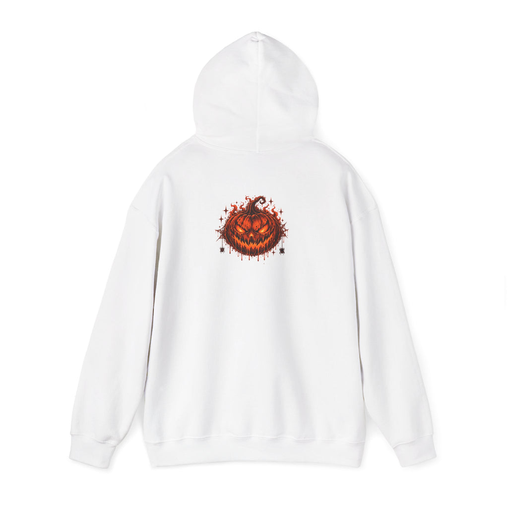 Halloween Pumpkin Horror Hoodie — "Eclipse" Graphic Hooded Sweatshirt
