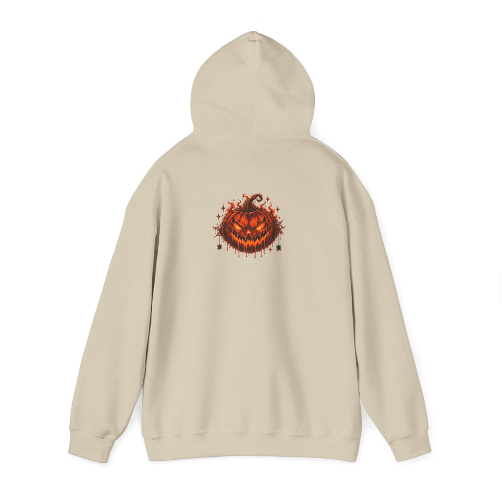 Halloween Pumpkin Horror Hoodie — "Eclipse" Graphic Hooded Sweatshirt