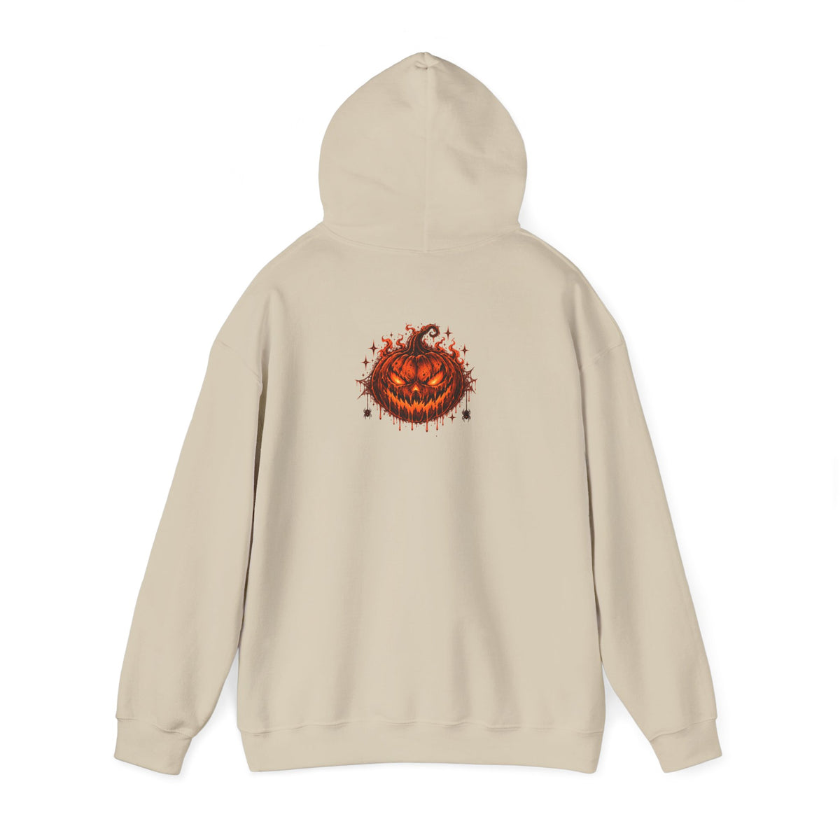 Halloween Pumpkin Horror Hoodie — "Eclipse" Graphic Hooded Sweatshirt