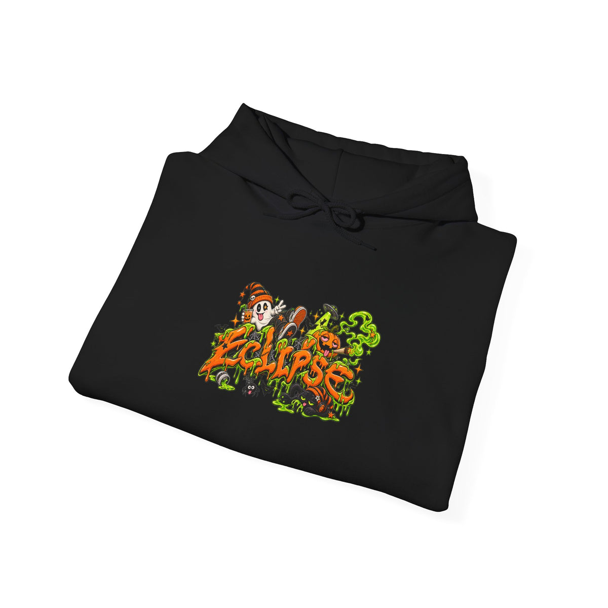Eclipse Jungle Hoodie - Retro Tropical Animal Illustration Sweatshirt