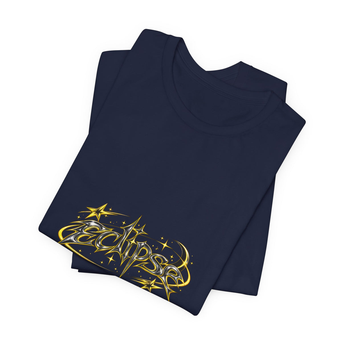 Eclipse Metal Logo Tee — Graphic Short Sleeve T‑Shirt