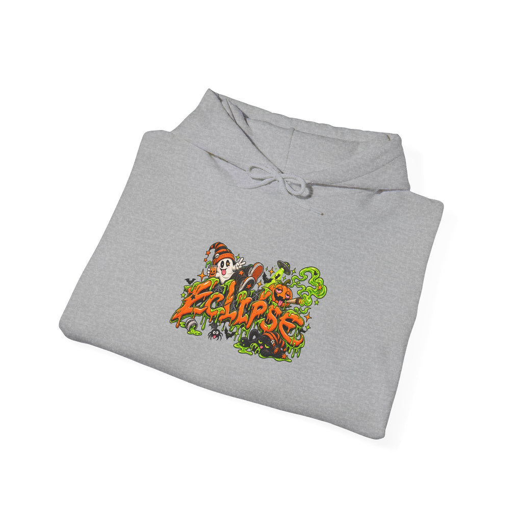 Eclipse Jungle Hoodie - Retro Tropical Animal Illustration Sweatshirt