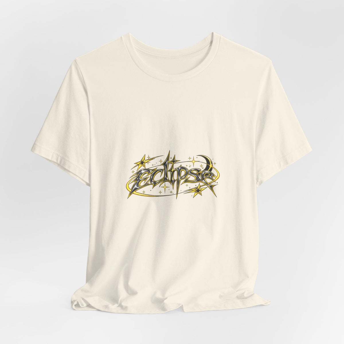Eclipse Metal Logo Tee — Graphic Short Sleeve T‑Shirt