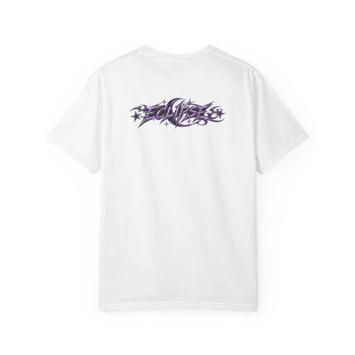 Graffiti Star Script T-Shirt — Purple Tribal Streetwear Tee