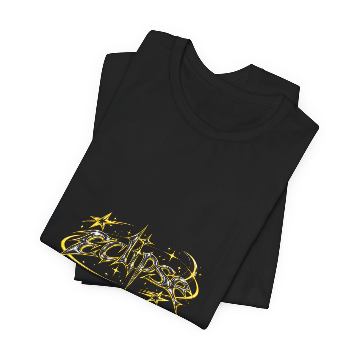 Eclipse Metal Logo Tee — Graphic Short Sleeve T‑Shirt