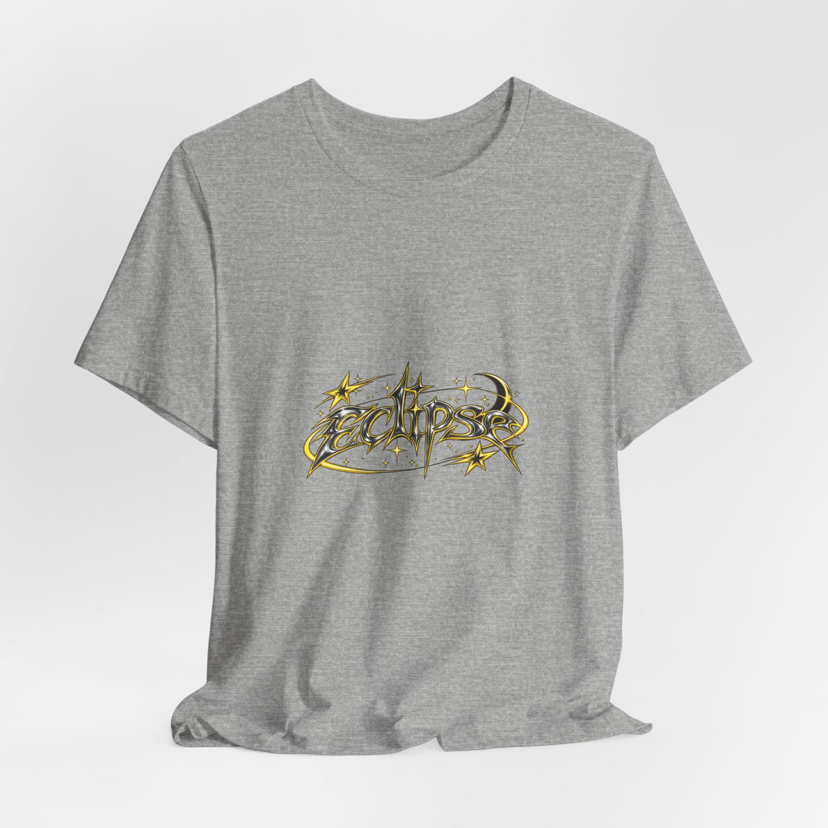Eclipse Metal Logo Tee — Graphic Short Sleeve T‑Shirt