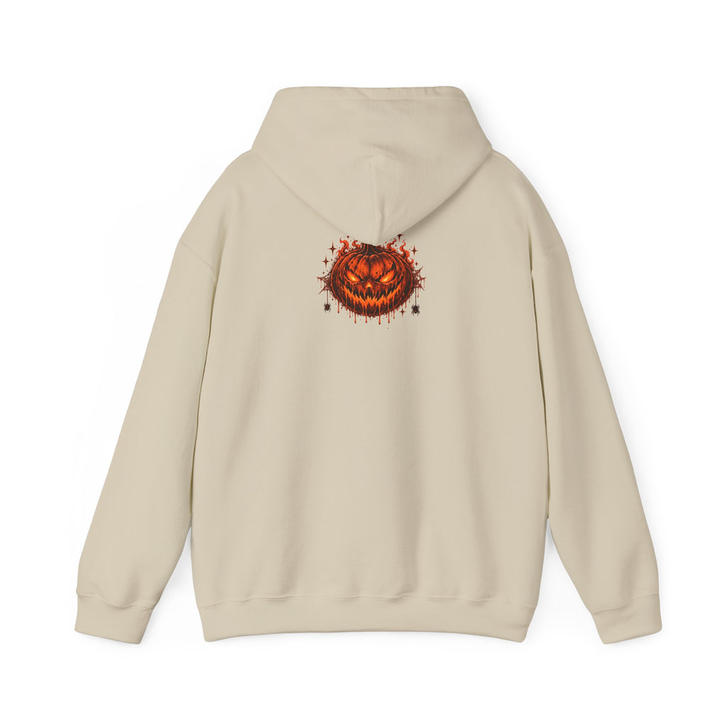 Halloween Pumpkin Horror Hoodie — "Eclipse" Graphic Hooded Sweatshirt