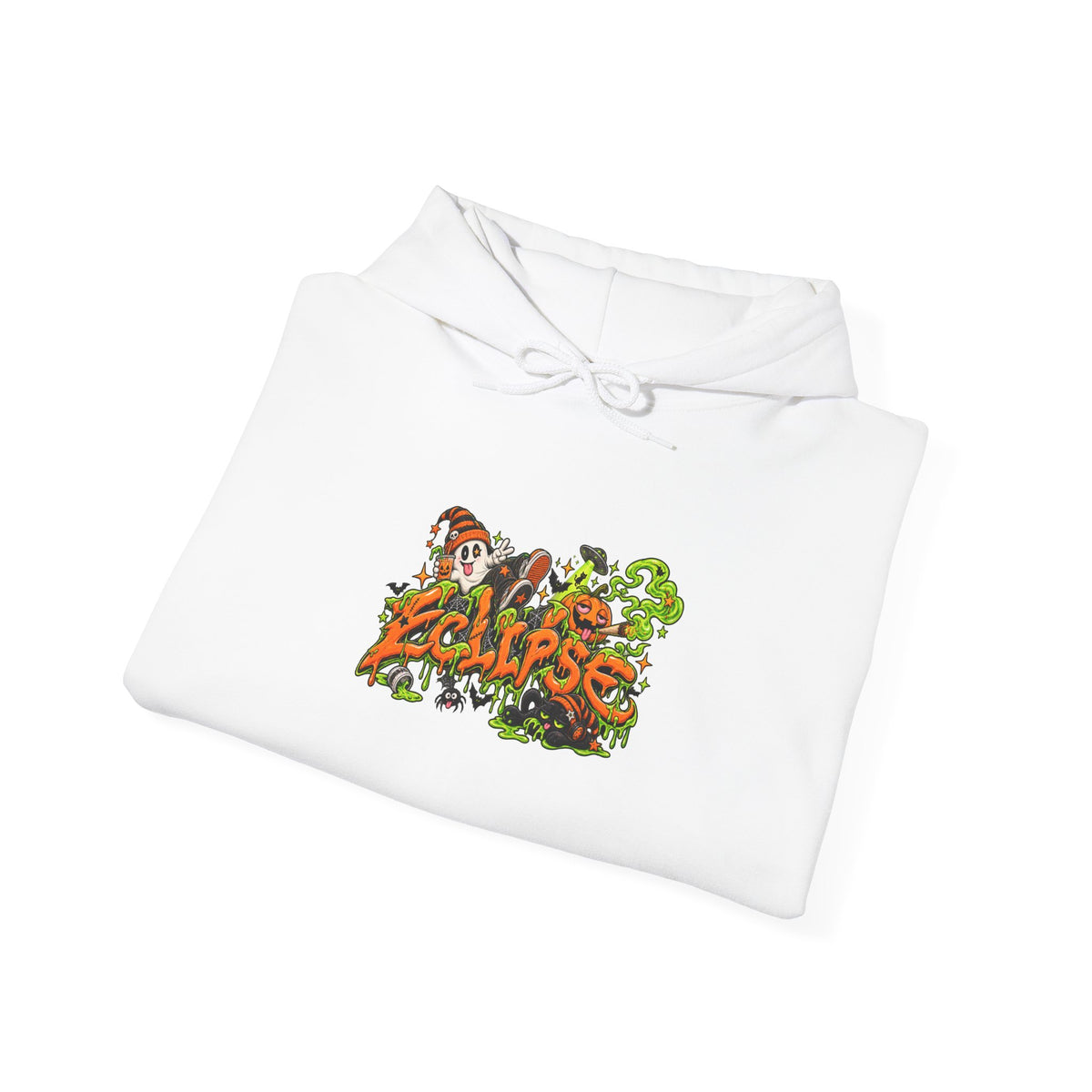 Eclipse Jungle Hoodie - Retro Tropical Animal Illustration Sweatshirt