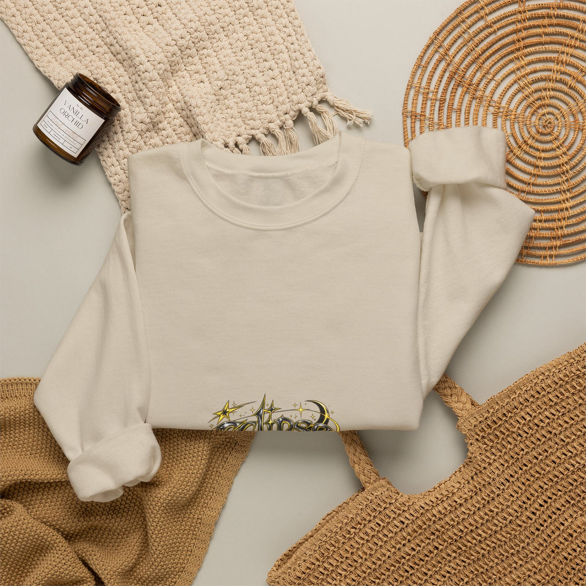 Tribal Script Logo Crewneck Sweatshirt