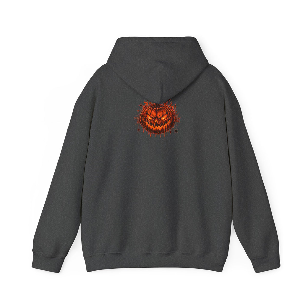 Halloween Pumpkin Horror Hoodie — "Eclipse" Graphic Hooded Sweatshirt