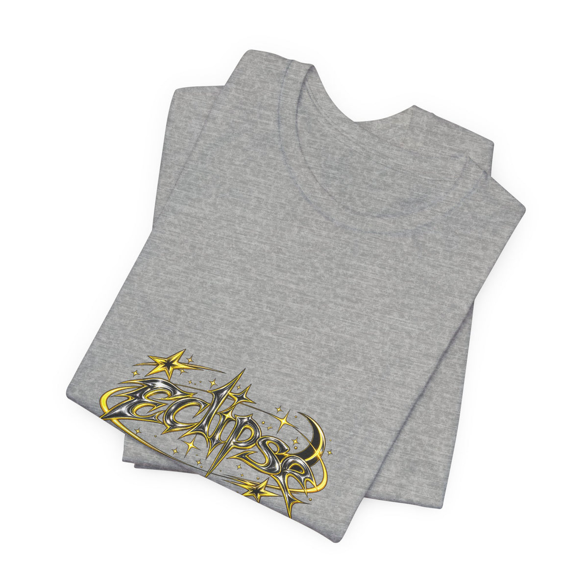 Eclipse Metal Logo Tee — Graphic Short Sleeve T‑Shirt