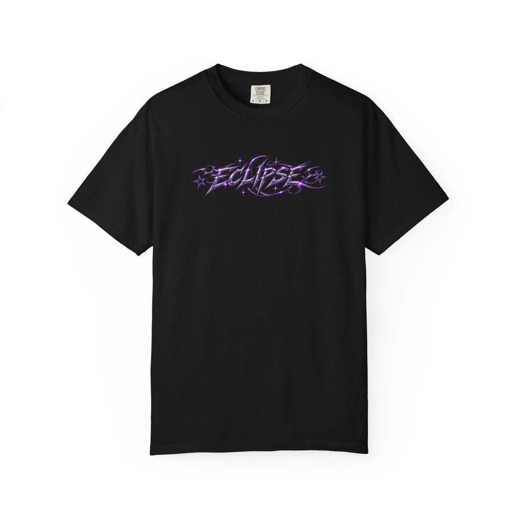 Graffiti Star Script T-Shirt — Purple Tribal Streetwear Tee